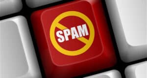 Mensagem identificada como spam